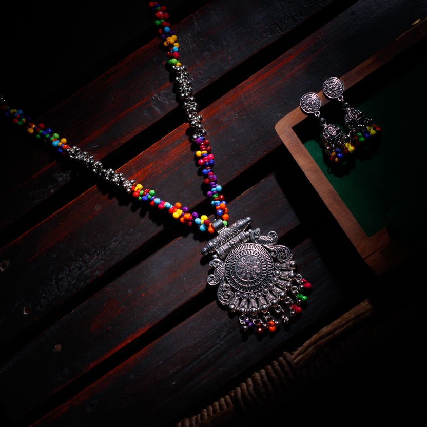 SUZEN Oxidised Silver Jewel Set (Pack of 2) - Image 4