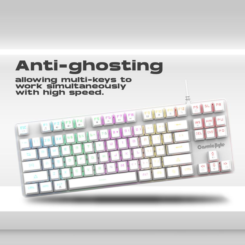 Cosmic Byte CB-GK-37 Firefly Red Mechanical Keyboard - Image 5