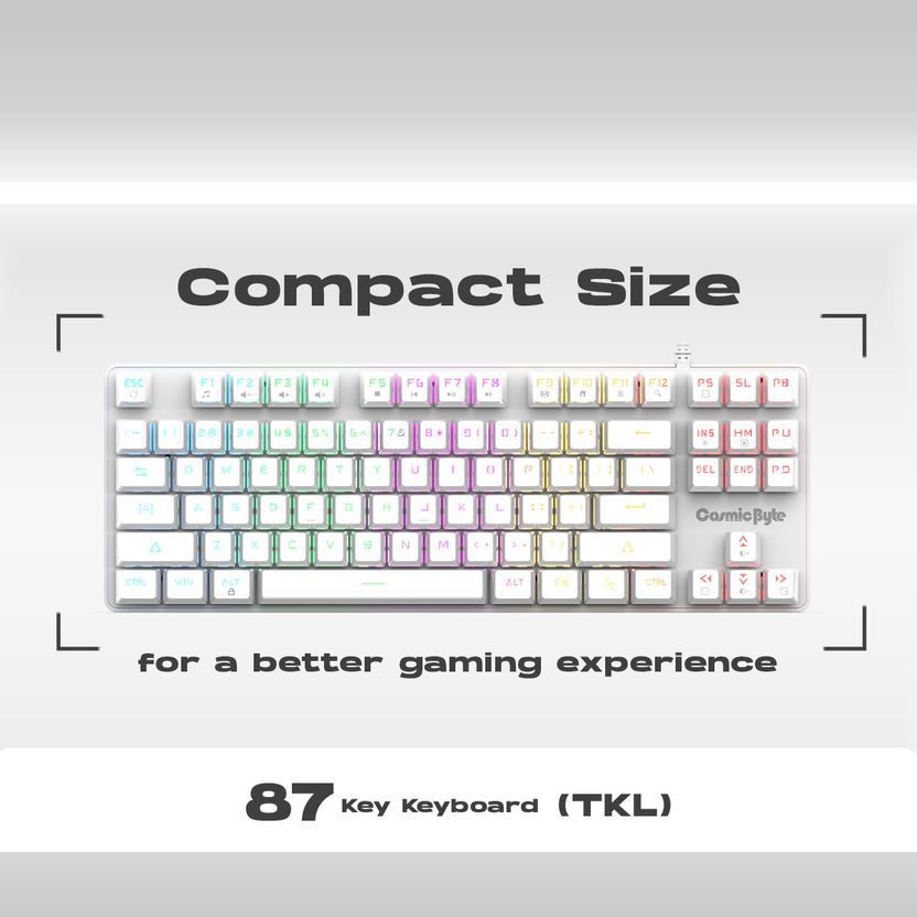 Cosmic Byte CB-GK-37 Firefly Red Mechanical Keyboard - Image 4