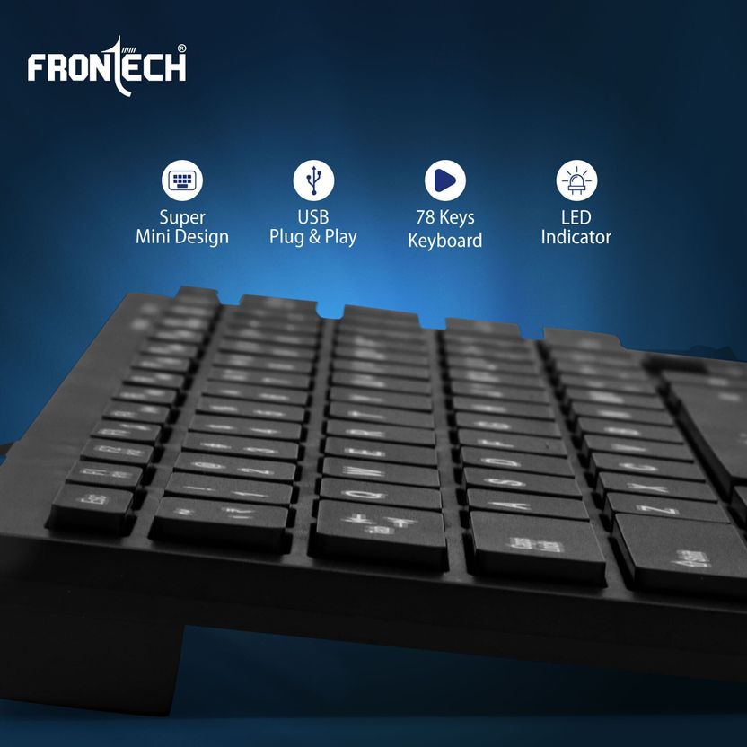 Frontech 78 Keys Wired Mini Keyboard - Image 5