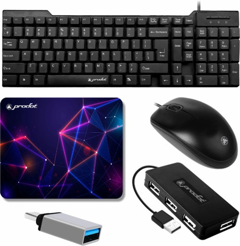 PRODOT High Performance USB Keyboard & Mouse Combo Pack of 5 - Image 1