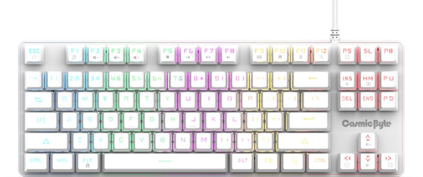 Cosmic Byte CB-GK-37 Firefly Red Mechanical Keyboard - Image 1