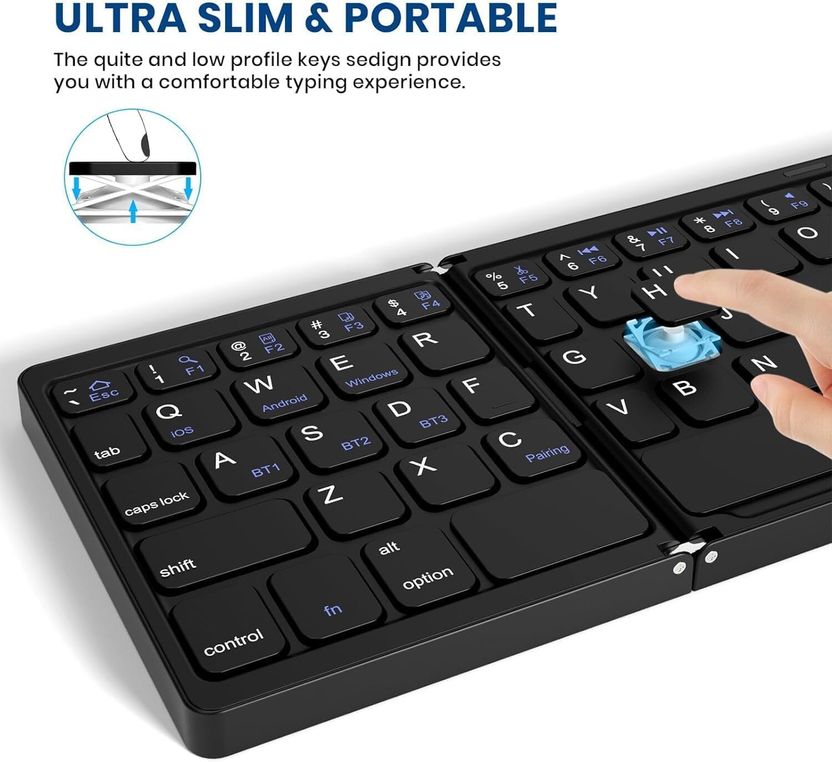 Rojdhyan Foldable Bluetooth Keyboard - Image 3