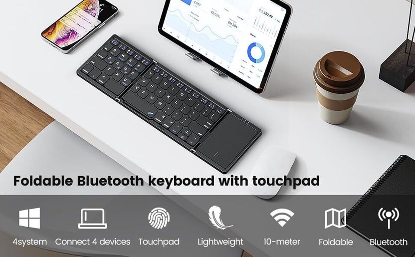 Rojdhyan Foldable Bluetooth Keyboard - Image 5