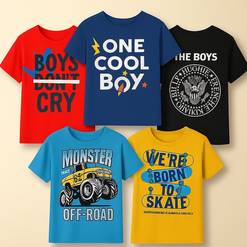 Fashionate Boys Printed Cotton T-Shirt - Image 1