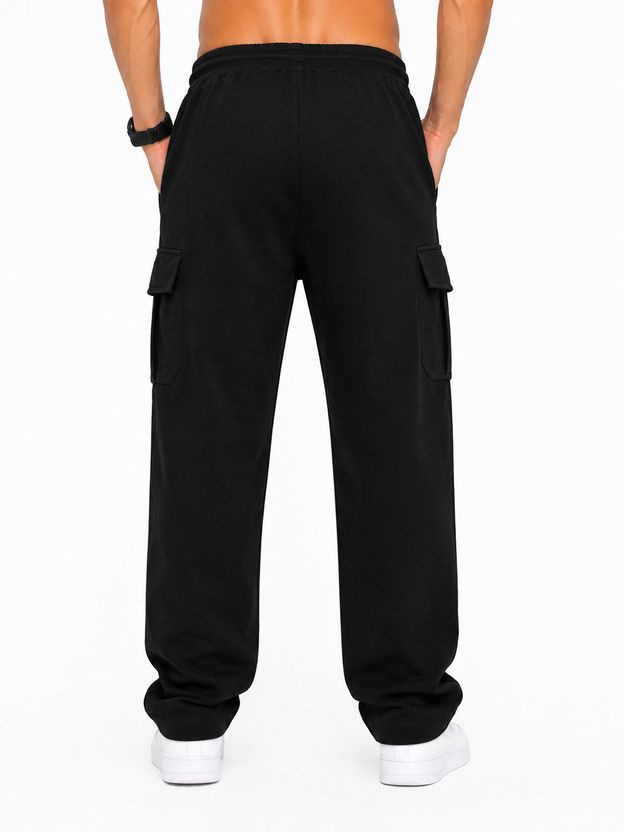mank D Pack of 2 Men Solid Black, Grey Track Pants - Image 2