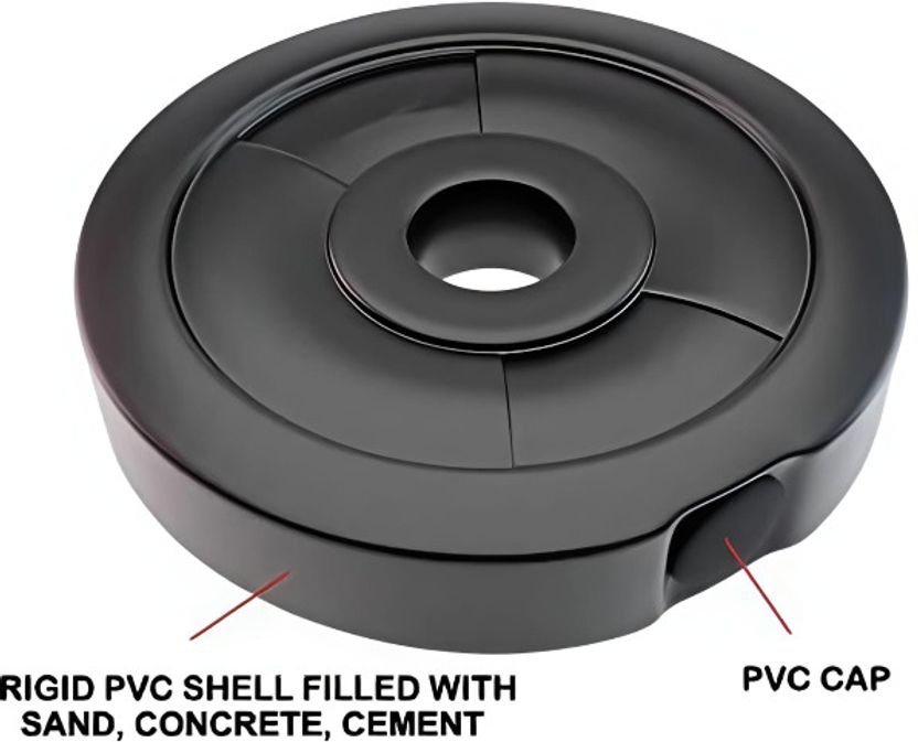 BELLATRIX X 2.5x4 PVC Gym Plate Pair - Image 5
