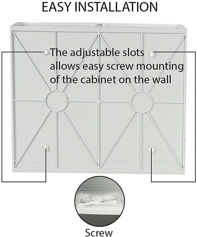 NAYASA Bathroom Cabinet Plastic Kitchen Cabinet - Image 7