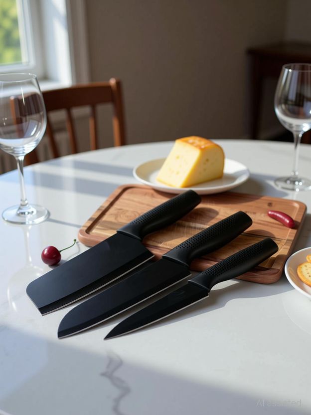 Yaadgar 3 Pc Stainless Steel Knife Set, Dark - Image 4