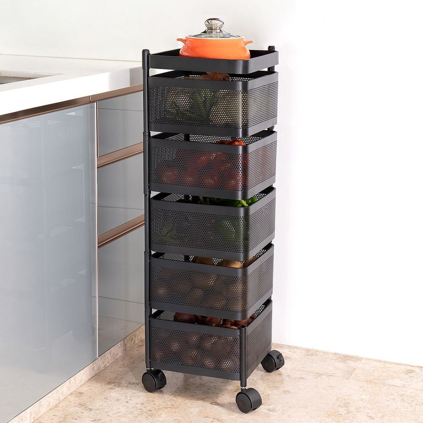 Angelware 5 Layer Fruit Vegetable Stand Basket - Image 3
