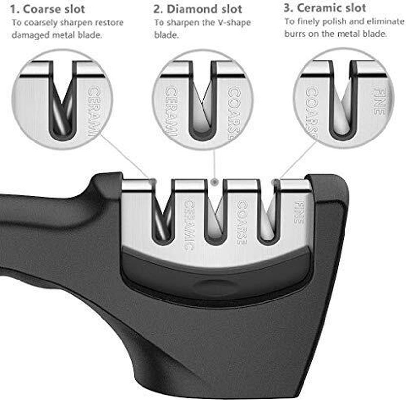 RASISA 3-Stage Knife Sharpener - Image 4