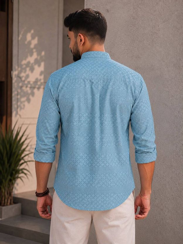 VELLOSTA Men Printed A-line Kurta - Image 2
