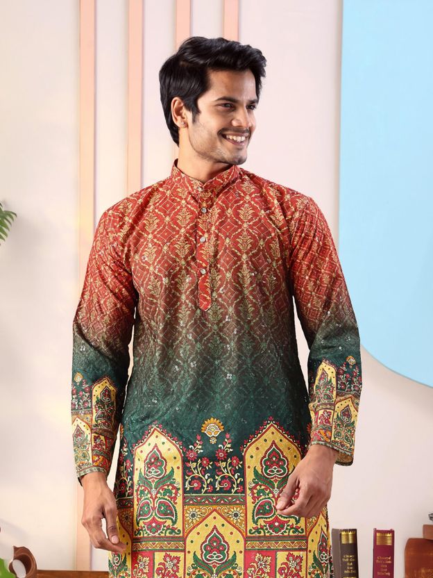 MENTIFIC Men Kurta Pyjama Set - Image 8