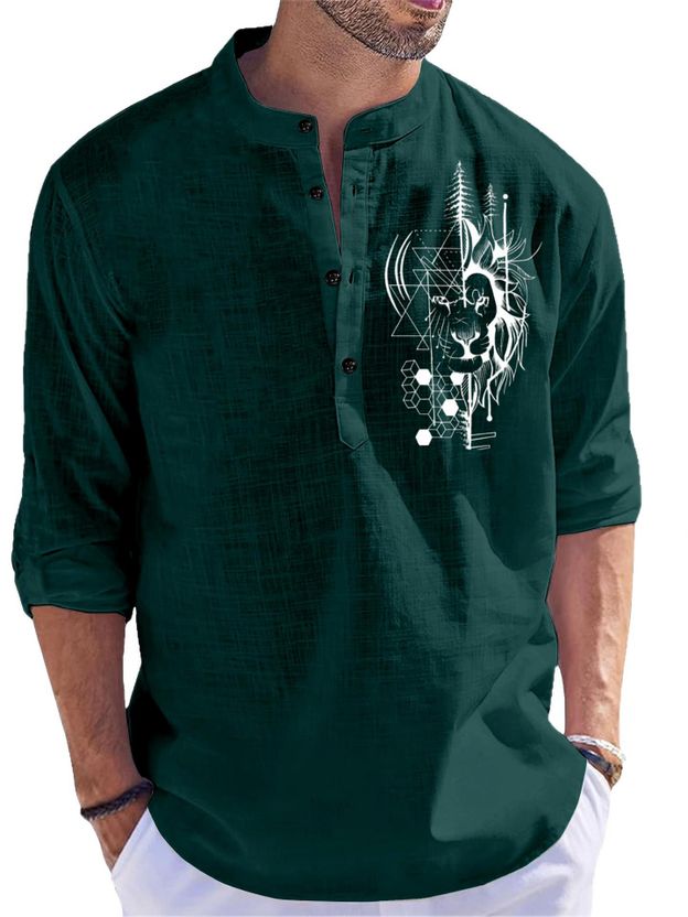 Fashion Marts Men Printed Straight Kurta - Image 1