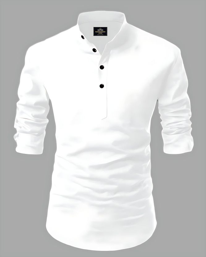 Kavyangle Men Solid Straight Kurta - Image 2
