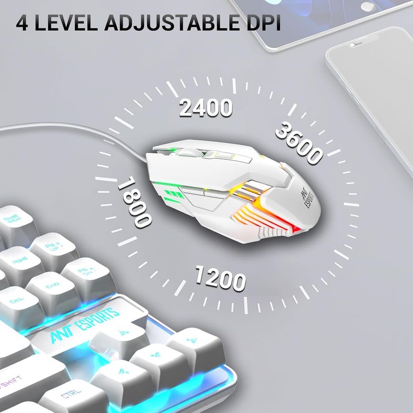 Ant Esports MK710 V2 Combo Set (White) - Image 2