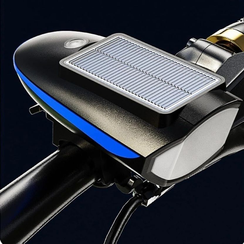 Najif Front Solar & USB Rechargeable LED 2in1 Light Horn - Image 6