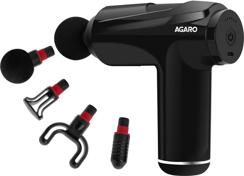 AGARO Primo Gun Massager 4 Heads 6 Speed - Image 1