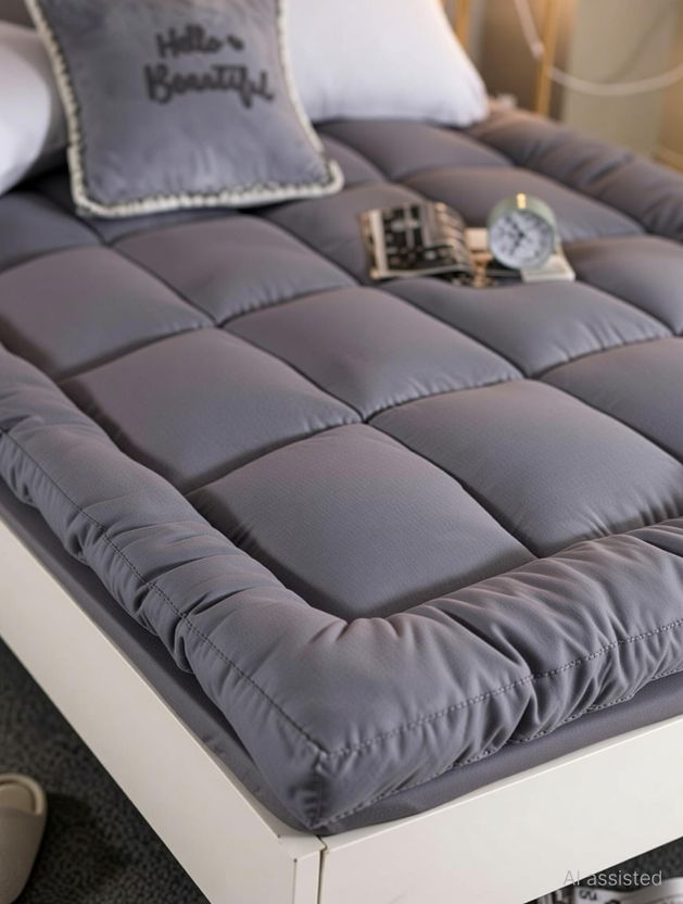 EVERDECOR 2 inch King Size Microfibre Mattress Topper - Image 4