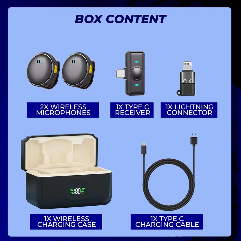 MOBIZAC Dual User Wireless Microphone - Image 5