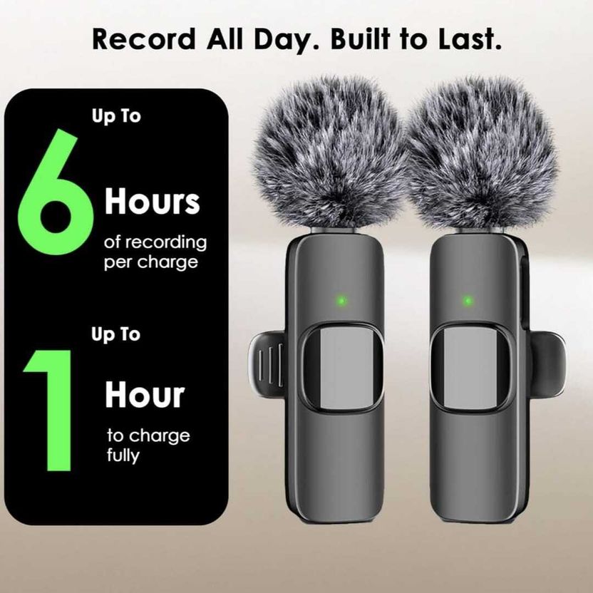 HRYFiNE K9 Dual Wireless Lavalier Mic - Image 3
