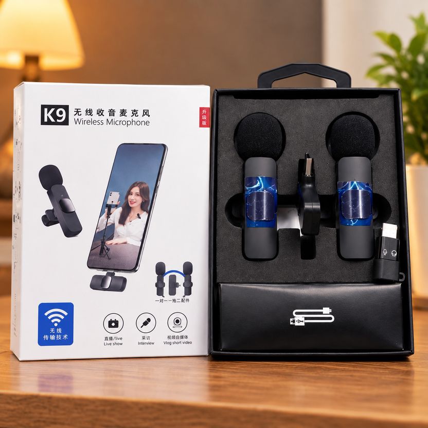 electronex K9-WM-BLK-DUAL-01 Camera Microphone - Image 1