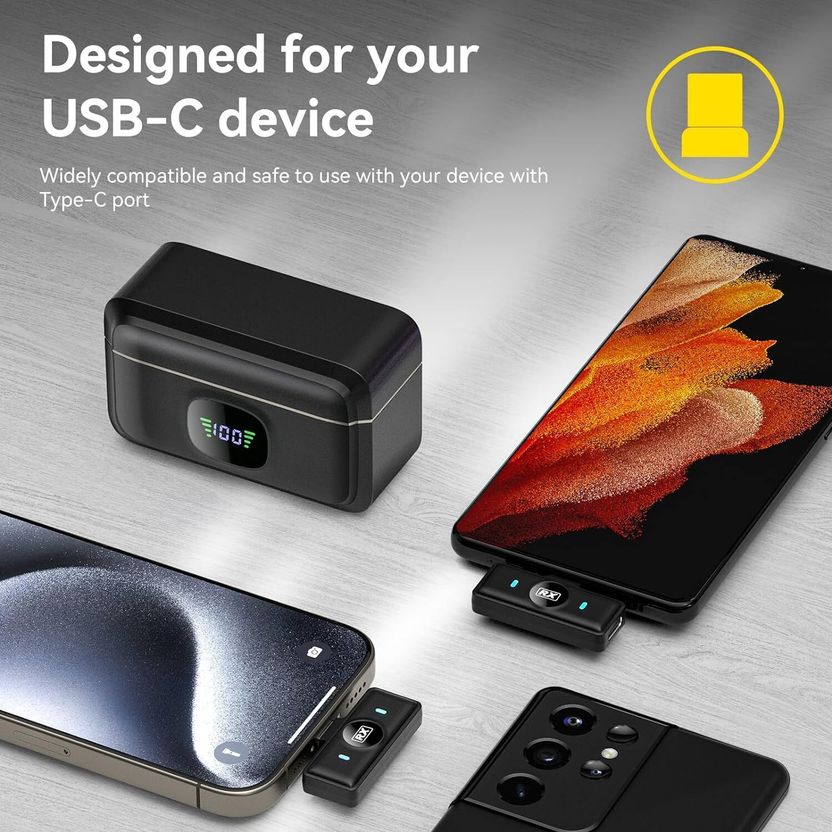 Acesquare Wireless Mic for Video Recording - Image 4