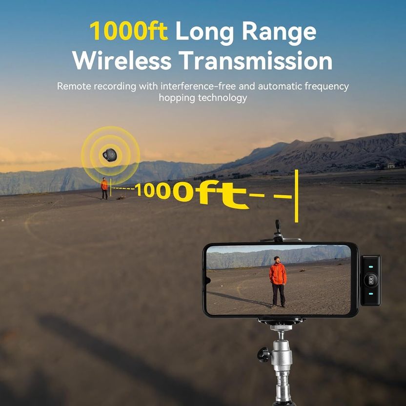 Acesquare Wireless Mic for Video Recording - Image 3