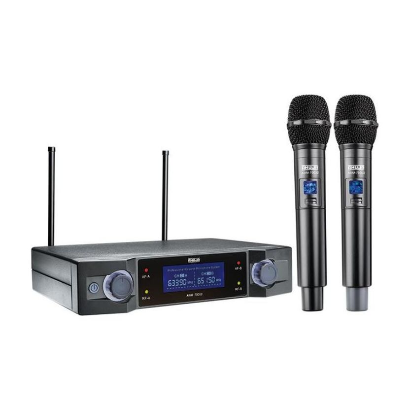 Ahuja AWM-700U2 UHF Dual Handheld Microphone - Image 1