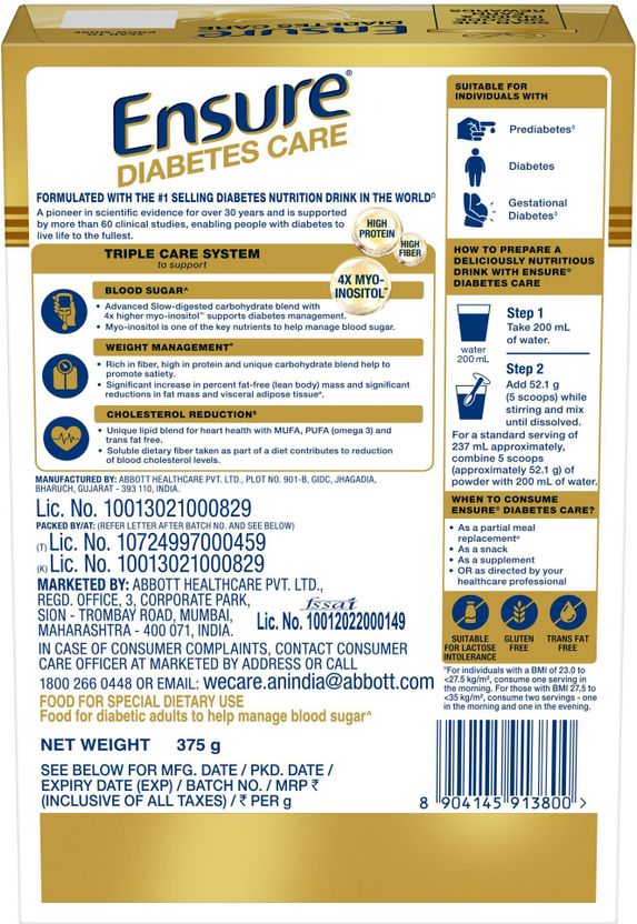 Ensure Diabetes Care, 400g - Image 9