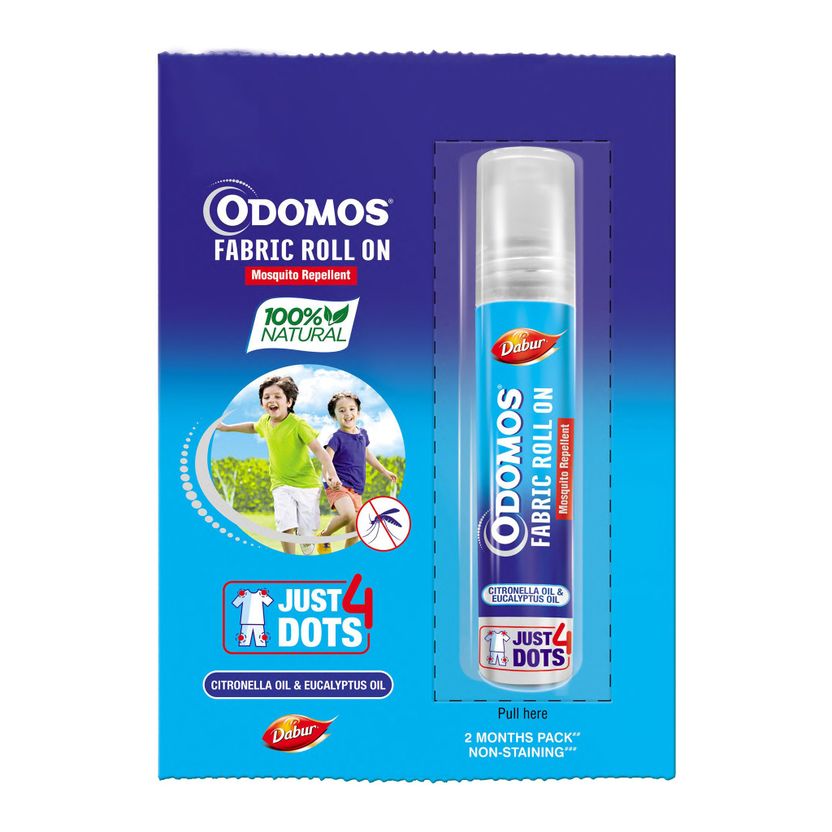 Odomos Mosquito Repellent Fabric Roll-on 8ml - Image 3