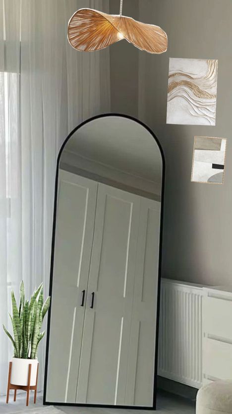 Haridarshan 5Ft Wavy Full Length Standing Mirror - Image 4