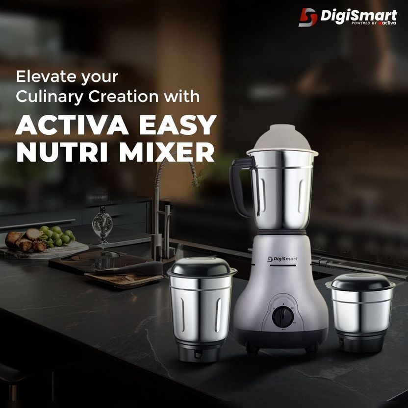 DIGISMART 1150W Dry Iron 750W Mixer Grinder Combo - Image 7
