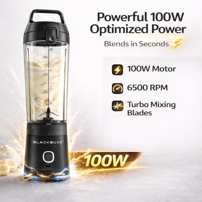 BlackBuck Electric Protein Shaker Blender 100 USB - Image 3