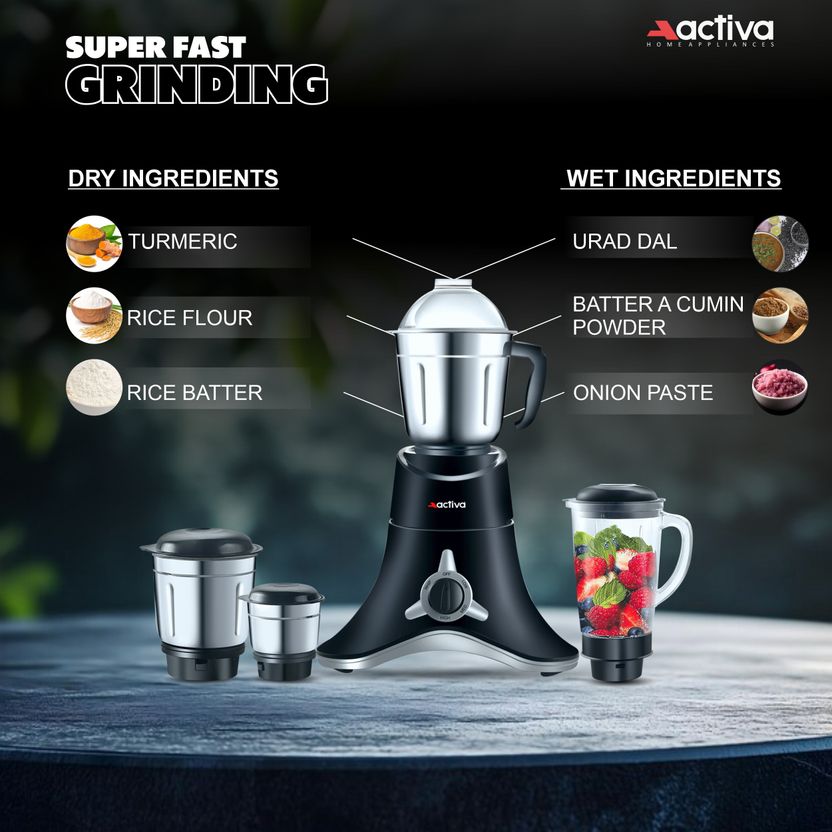 ACTIVA Super Chef 900W 4 Jar Blender - Image 10