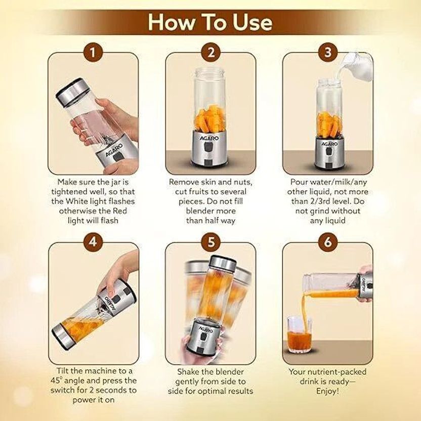 AGARO Galaxy Portable Blender 150 W - Image 6