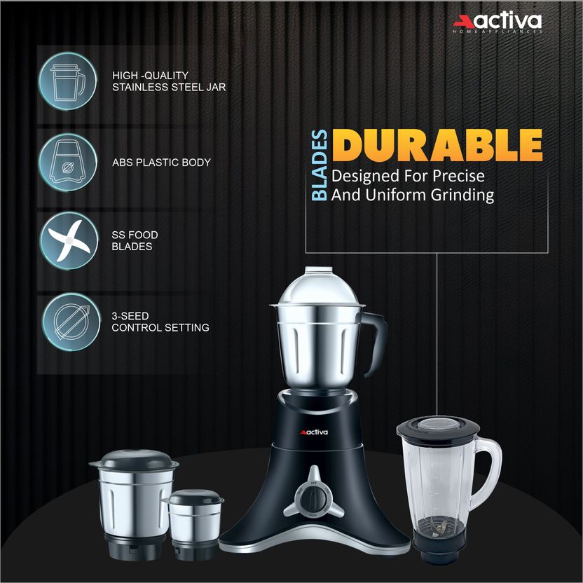ACTIVA Super Chef 900W 4 Jar Blender - Image 9