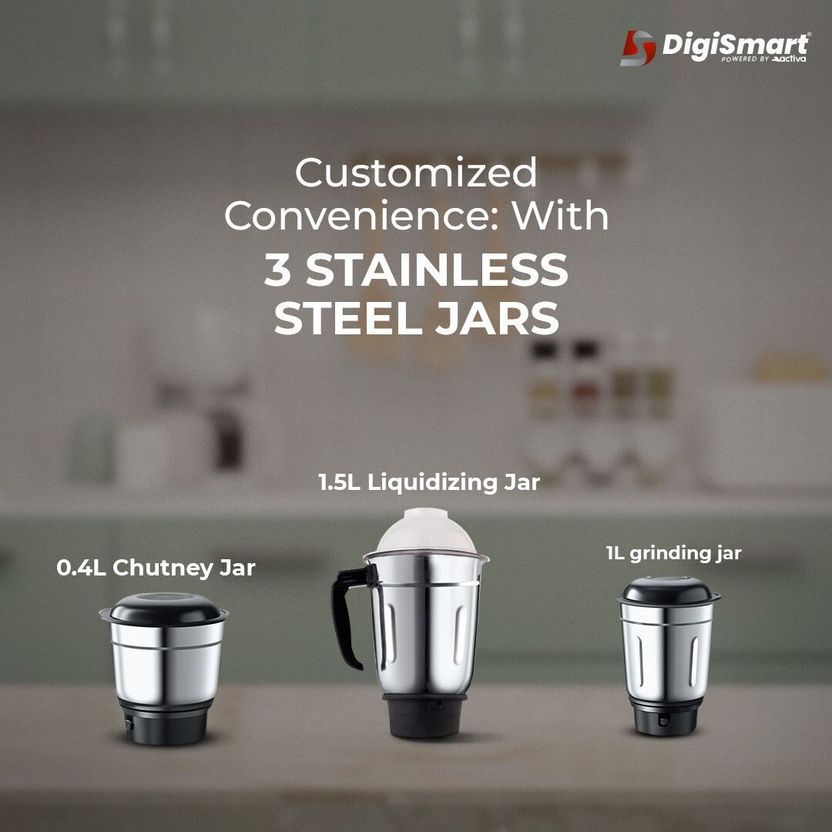 DIGISMART 1150W Dry Iron 750W Mixer Grinder Combo - Image 10