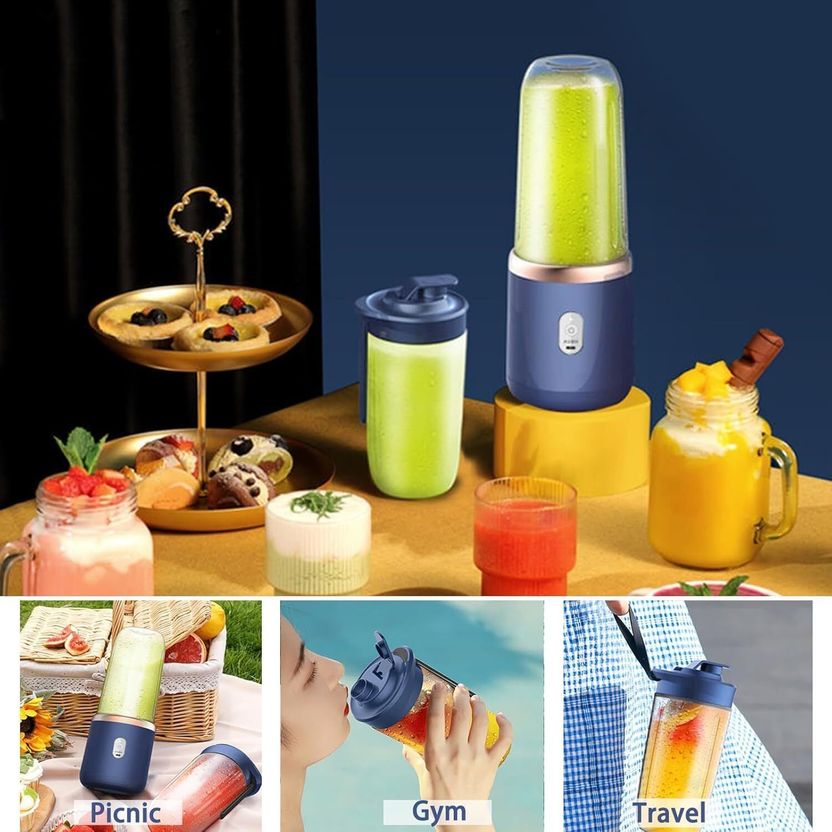 aestivo Small Portable Juicer USB Rechargeable Mini Blender - Image 5