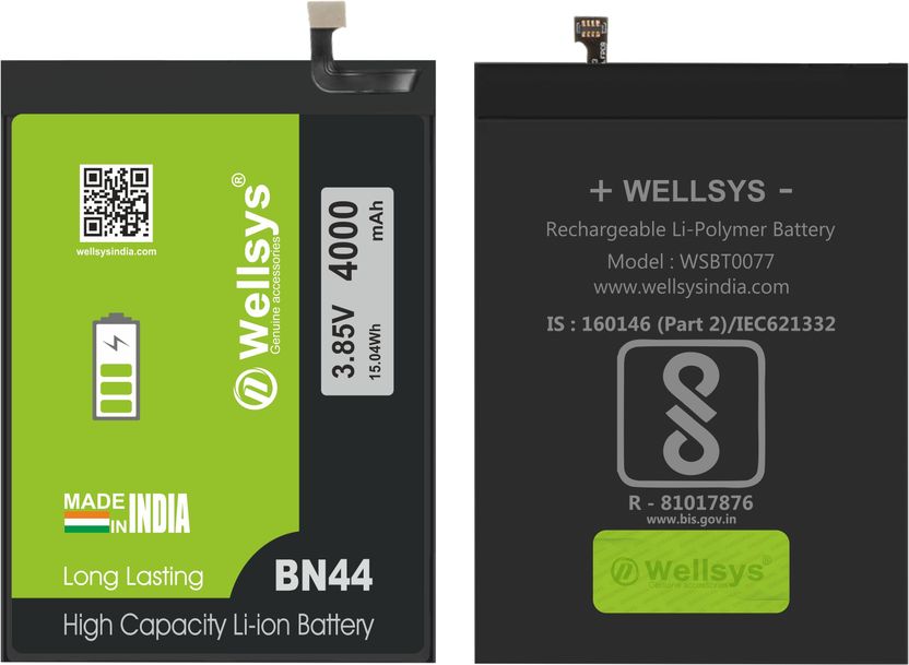 WELLSYS Mobile Battery For Xiaomi Redmi Note 5 - Image 3