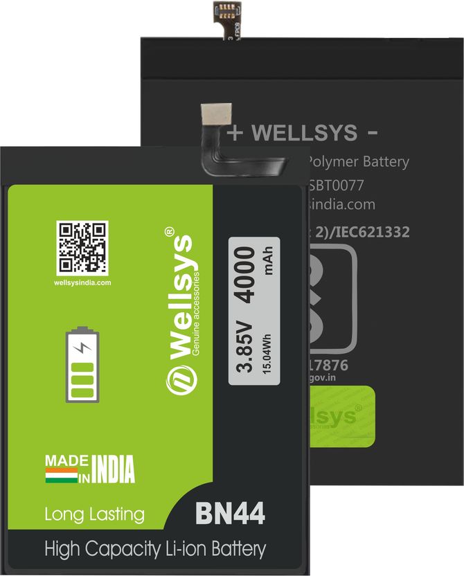 WELLSYS Mobile Battery For Xiaomi Redmi Note 5 - Image 1