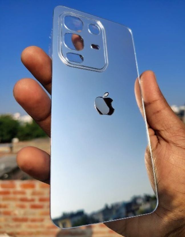 MOKPLZ Infinix Note 50S Silver Mirror Back Panel - Image 1