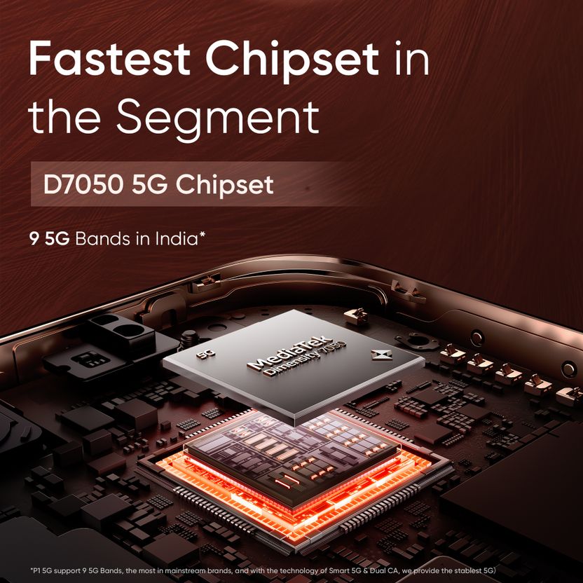 realme P1 5G 128GB 6GB RAM Phoenix Red - Image 7