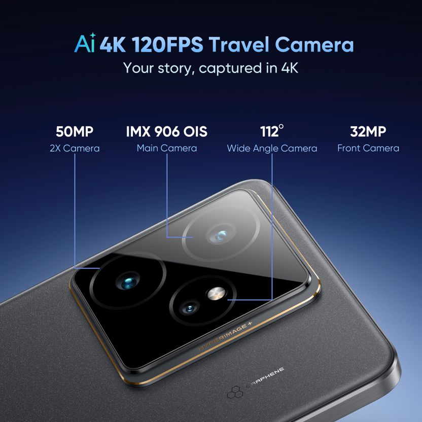 realme GT 7 256GB 12GB RAM Icesense Black - Image 4
