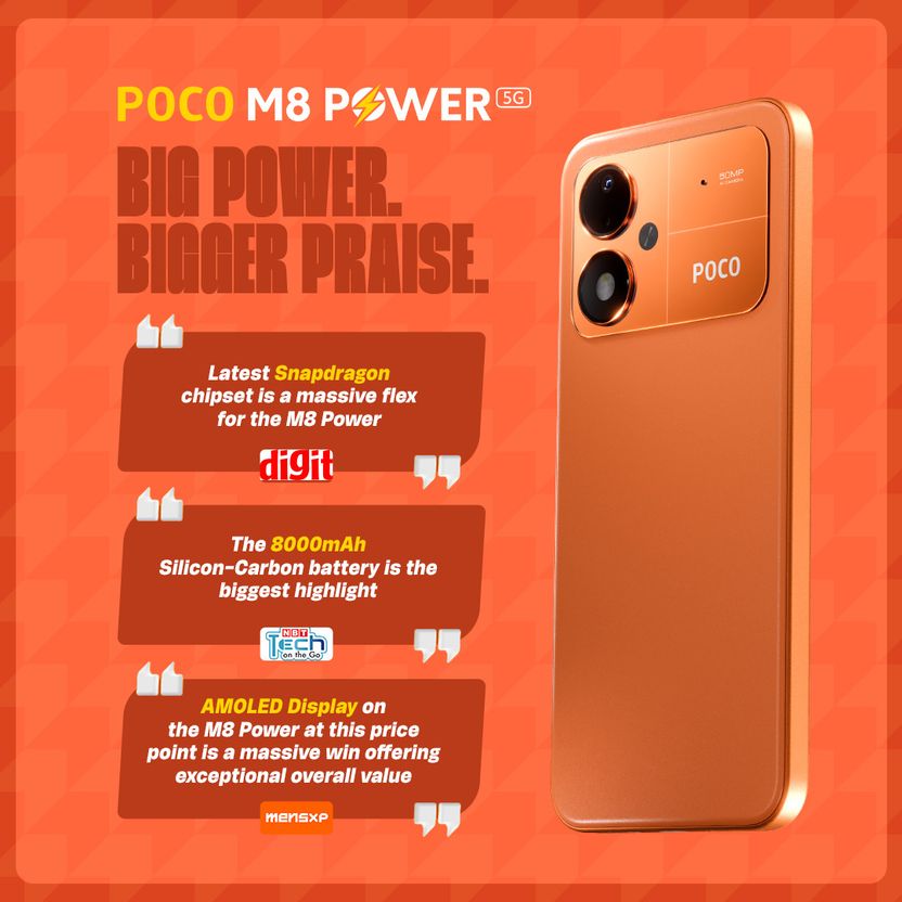 POCO M8 Power 5G 128GB 6GB RAM Orange - Image 5