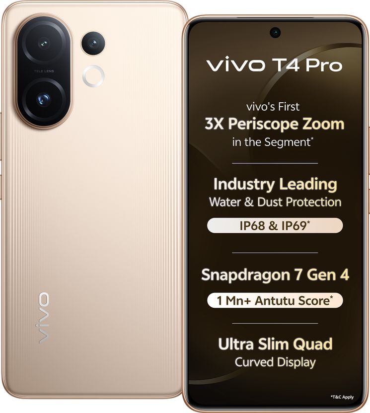 vivo T4 Pro 5G 256GB 8GB RAM Blaze Gold - Image 1