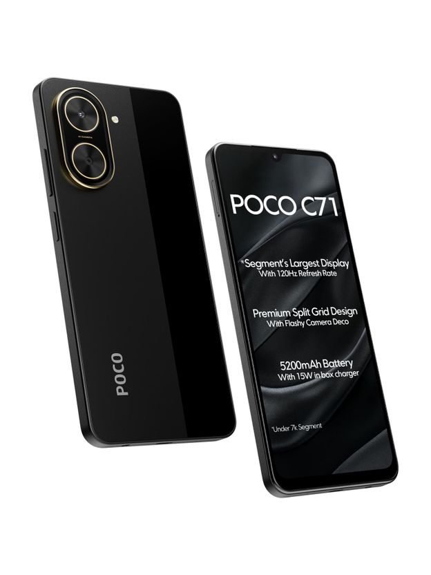 POCO C71 128GB 6GB RAM Power Black - Image 1