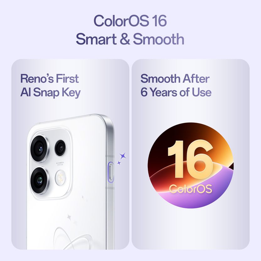 OPPO Reno16c 5G 128GB 8GB RAM Purple - Image 3