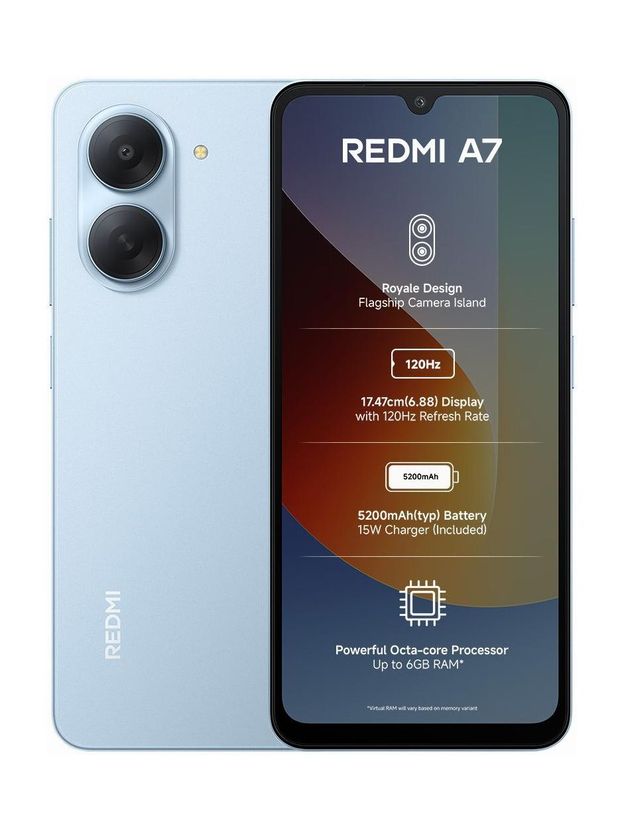 Redmi A7 64GB 3GB RAM Sky Blue - Image 1