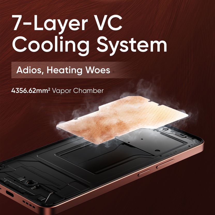 realme P1 5G 128GB 6GB RAM Phoenix Red - Image 8